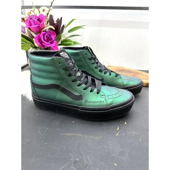 Vans X Harry Potter Morsmordre Green Sk8-Hi Platform High Mens 8/Womens 9.5 - Picture 12 of 16